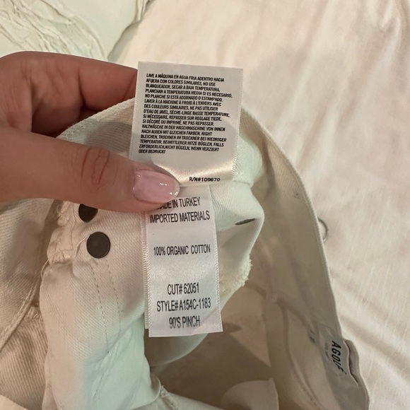 AGOLDE Off-White 90's Pinch Waist Jeans, sold out online - Picture 7 of 7